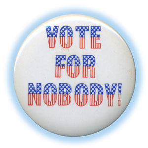 Vote for Nobody button