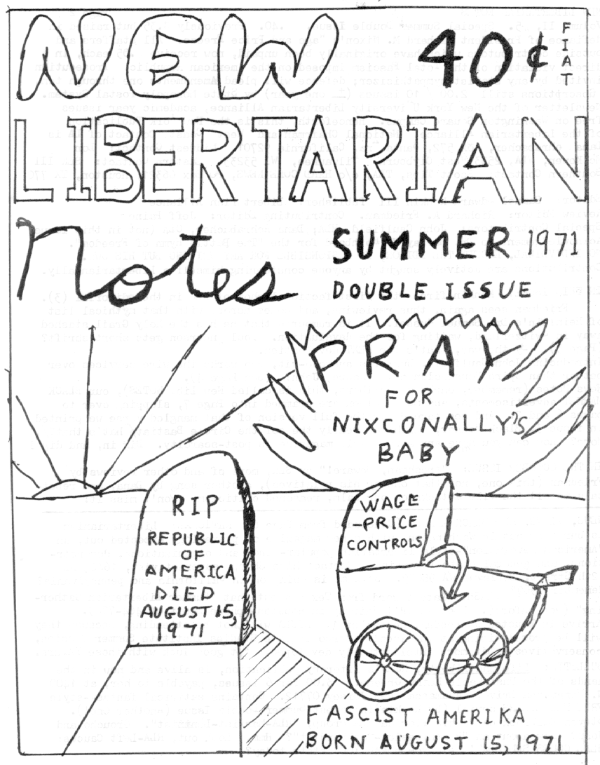 Cover of New Libertarian Notes Volume 2 Number 5