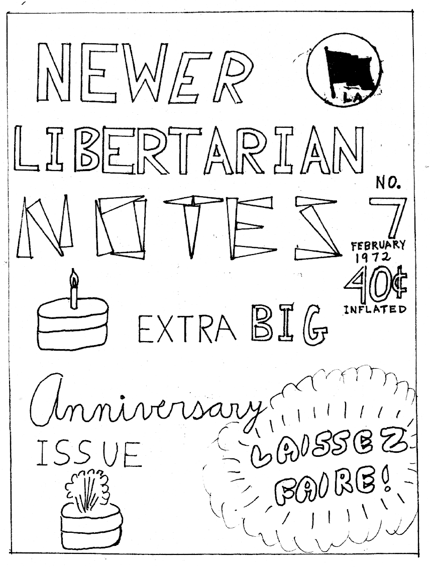 Cover of New Libertarian Notes Volume 2 Number 7