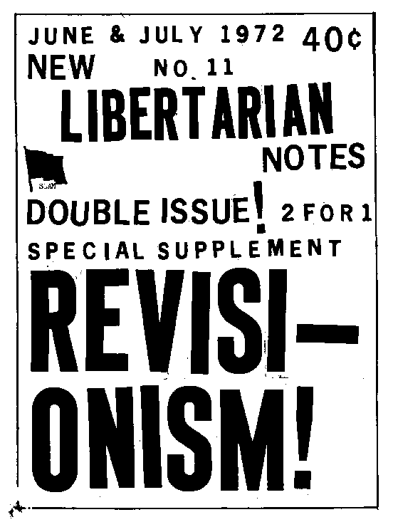 Cover of New Libertarian Notes Volume 2 Number 11