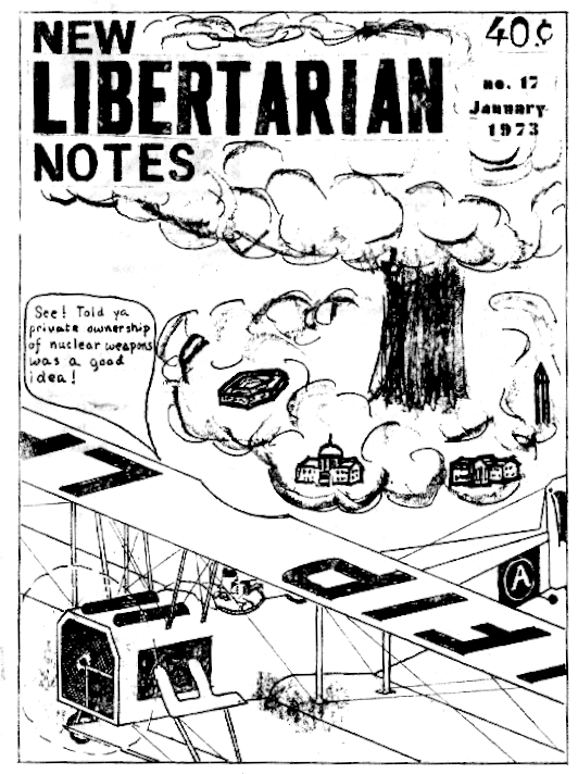 Cover of New Libertarian Notes Volume 2 Number 17