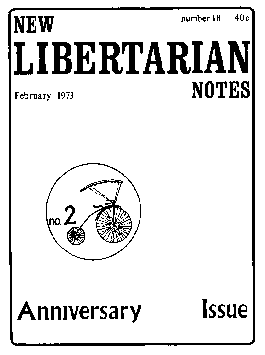 Cover of New Libertarian Notes Volume 2 Number 18