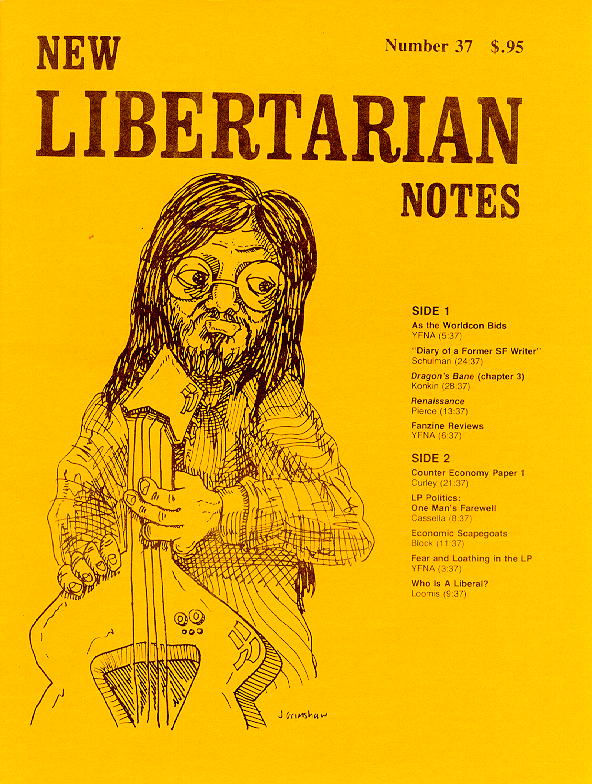 Cover of New Libertarian Notes Volume 2 Number 37