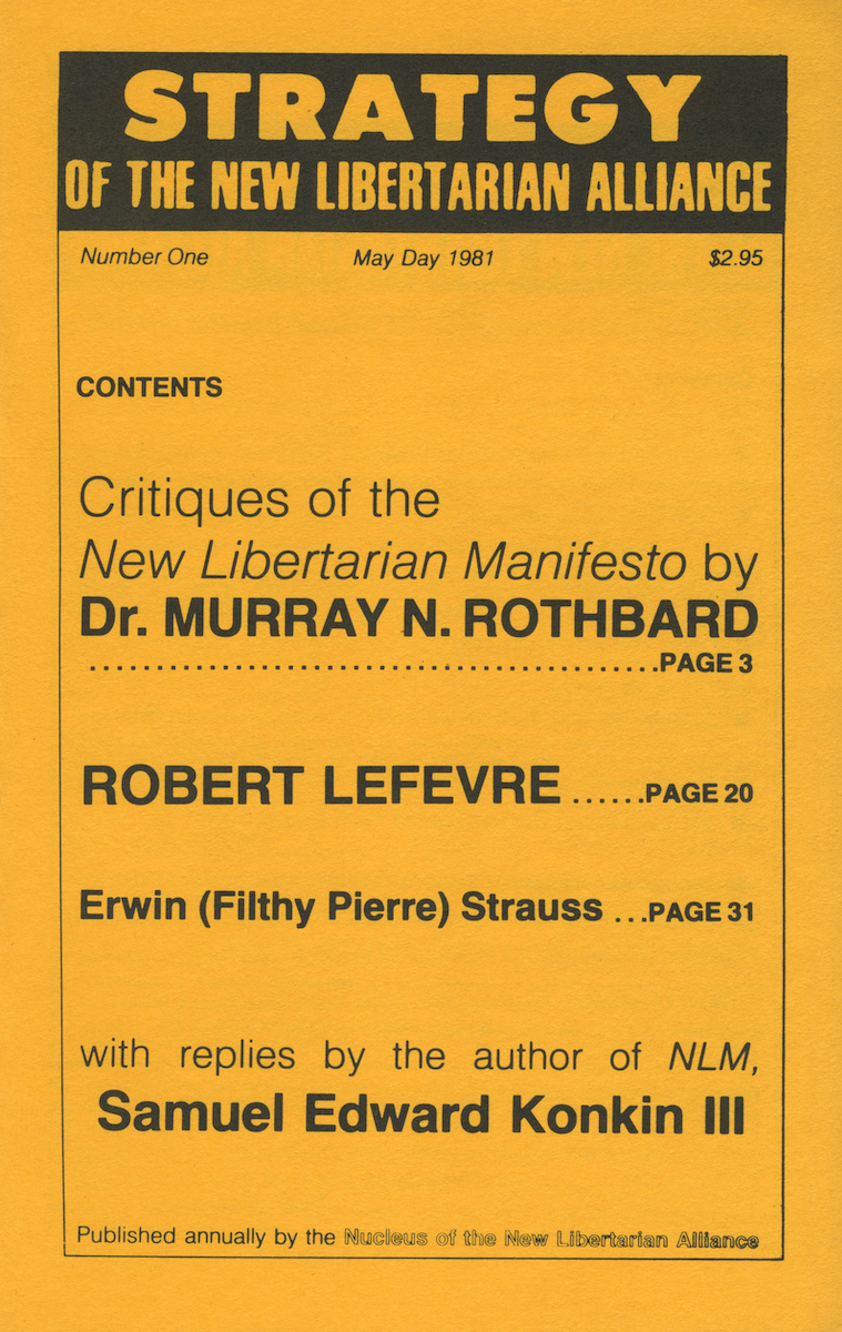 Cover of Strategy of the NLA Number 1
