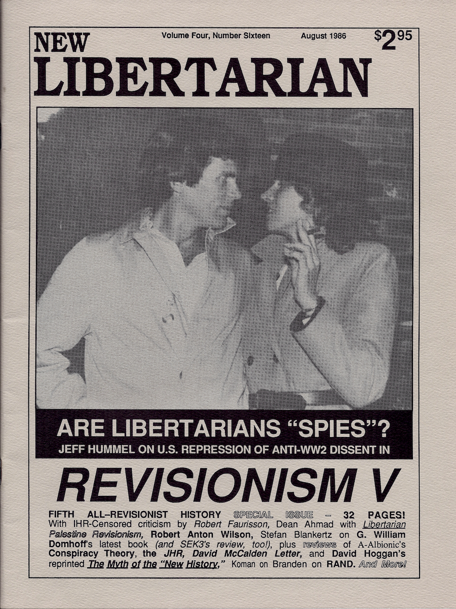 Cover of New Libertarian Volume 4 Number 16