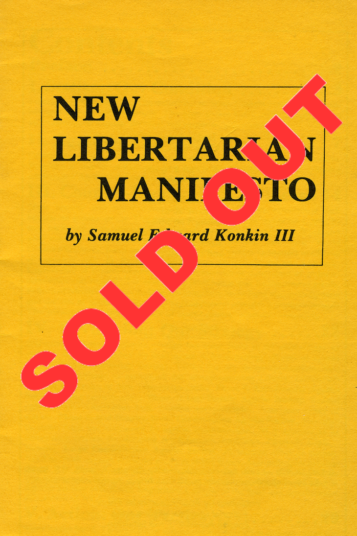 Cover of New Libertarian Manifesto 1st Edition (1980)